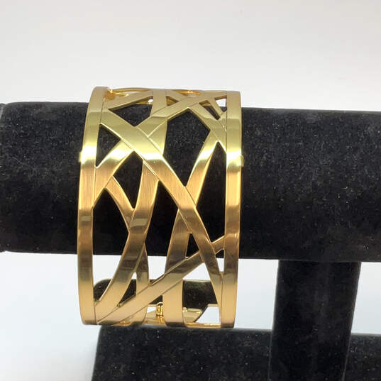 Designer Brighton Gold-Tone Christo Maritzburg Adjustable Cuff Bracelet image number 1