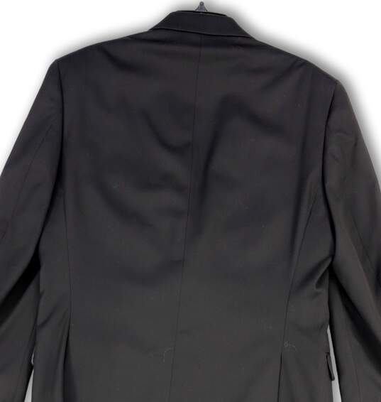 NWT Mens Black Long Sleeve Single Breasted Two Button Blazer Size 40R image number 4