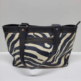 Dooney & Bourke Women Zebra Print Leather Shoulder Handbag alternative image
