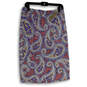 NWT Womens Multicolor Paisley Elastic Waist Straight & Pencil Skirt Size 8 image number 1