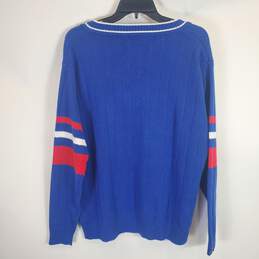 Patriots Women Blue V Neck Sweater SZ M alternative image