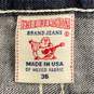 True Religion Blue Straight Jeans - Size 36 image number 4