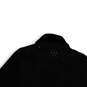 Womens Black Collared Long Sleeve Pockets Button Front Jacket Size Large image number 4