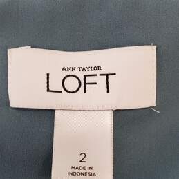 Ann Taylor Loft Women Teal Dress Sz 2 NWT alternative image