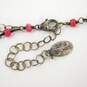 Anna Balkan Signed 925 Ruby, Labradorite & Agate Bead Necklace 19.2g image number 5