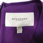 Burberry London Purple Knee-Length Women's Dress Size 8 with COA image number 5