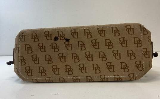 Dooney & Bourke Monogrammed Crossbody Bag, Khaki, Brown image number 8
