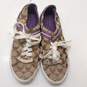 COACH Lesley Signature Print Canvas Sneakers Women's Size 8 B image number 5