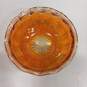 6 Vintage Orange Carnival Glass Berry Bowls image number 2