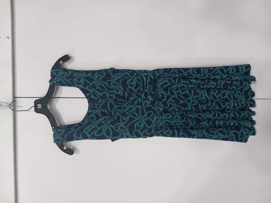 Lands' End Women's Blue/Green Sleeveless Dress Size M image number 1