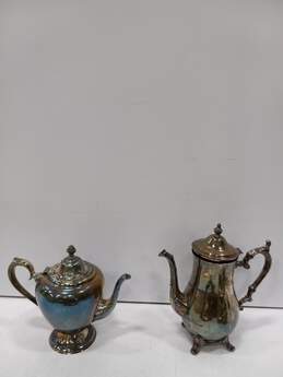 Vintage Bundle of Assorted Silver-Plated Tea Service Dishes alternative image