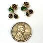 Designer Juicy Couture Gold-Tone Red Rhinestone Cherry Stud Earrings w/ Box image number 3