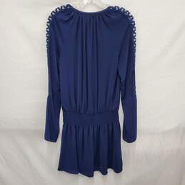 Ramy Brook New York WM's 100% Navy Blue Polyester Midi Dress Size M alternative image
