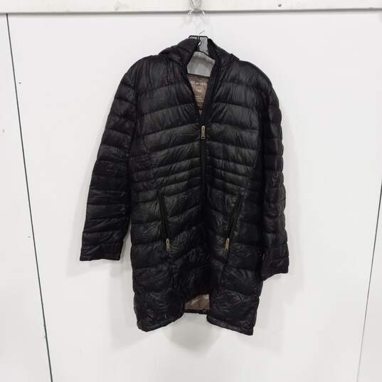 Andrew Marc Black Puffer Coat Women's Size XL image number 1