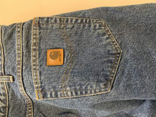 Men's Carhartt Blue Jeans Size:38x34 image number 2
