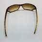 AUTHENTICATED Gucci Brown Tort Quilted Logo Vintage Sunglasses image number 2