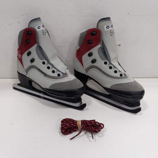 CCM 60 SP Grey & Maroon Ice Hockey Skates Size 6 image number 6