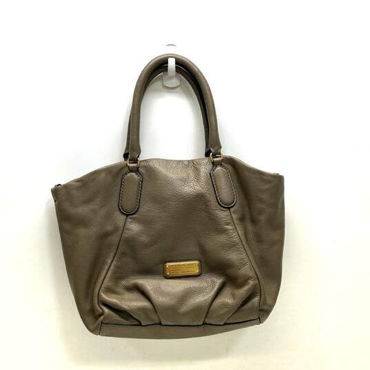Marc by Marc Jacobs Pebble Leather Q Fran Satchel Cement Grey image number 1