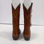 Men's Brown Tony Lama Marbled  Chocolate Leather Western Boots Size 6 1/2D NWT image number 5
