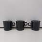 Set of 3 Homer Laughlin Fiesta Charcoal Gray Coffee Mugs image number 2