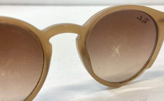 Ray-Ban RB2180 Round Frame Sunglasses Beige One Size image number 7