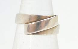Artisan Sterling Silver Spiral Pendant Necklace Brooch & Geometric Post Earrings & Ring 25.4g alternative image