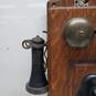 Antique 1900's Swedish American Phone Oak Wood Wall Crank Telephone UNTESTED image number 3