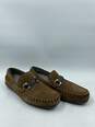 Authentic Salvatore Ferragamo Brown Driver Loafers M 9.5D image number 3