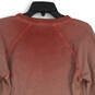 NWT Womens Red Crew Neck Long Raglan Sleeve Pullover Sweatshirt Size Large image number 4