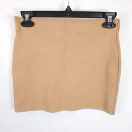 Urban Outfitters Women Camel Knitted Mini Skirt XS NWT alternative image