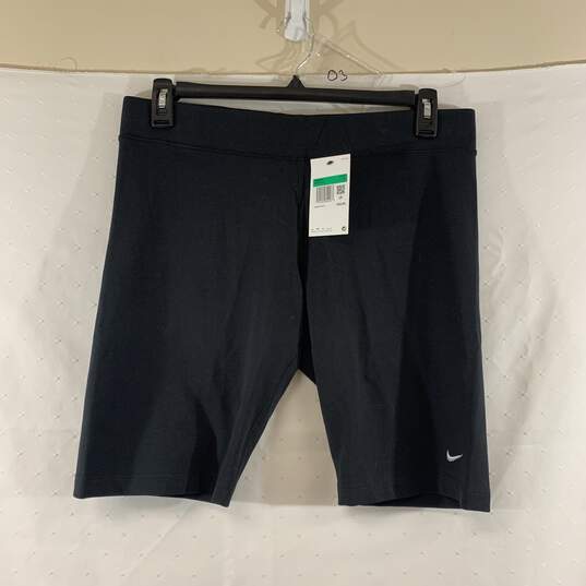 Women's Black Nike Tight Fit Shorts, Sz. XL image number 1