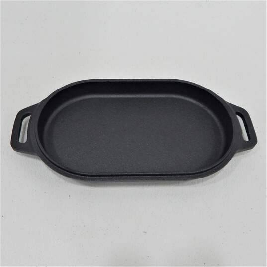 UUNI Cast Iron Sizzler Pan and Handle, with Wooden Base image number 2