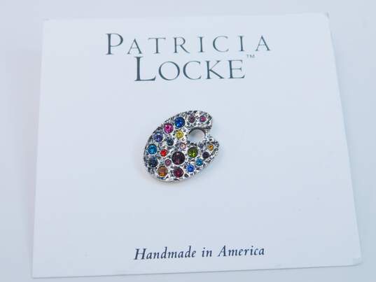 Patricia Locke Marwen Chicago 20th Anniversary Artist Palette Pin 46.4g image number 1