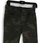 Womens Green Camouflage High Waisted Ankle Skinny Jeans Size 4 image number 3
