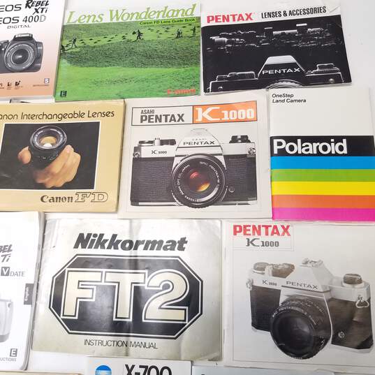 Assorted Lot of Camera and Photography Instructions Manuals image number 2