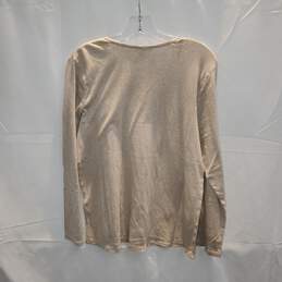 Eileen Fisher Organic Cotton Blend Long Sleeve Pullover Shirt Size L alternative image
