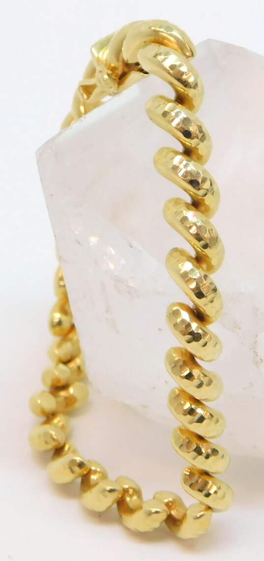 Elegant 14k Yellow Gold San Marco Chain Bracelet 16.7g image number 2