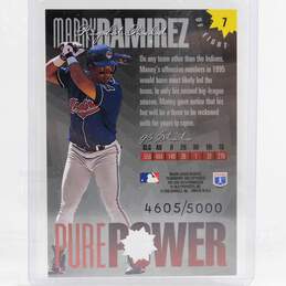 1996 Manny Ramirez Donruss Pure Power /5000 Cleveland Indians alternative image