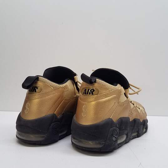 Nike Air More Money Metallic Gold Black Athletic Shoes Men's Size 11.5 image number 4