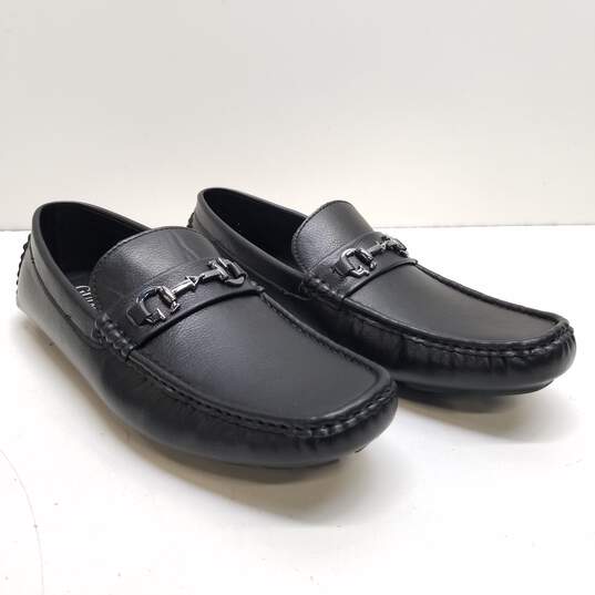 Guess Black Faux Leather Loafers Men US 11 image number 3