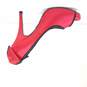 Betsey Johnson Charmie Red Peep Toe Pumps Size 6 image number 2