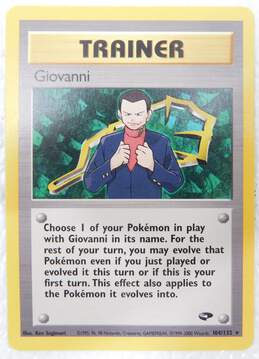 Pokemon TCG Giovanni Rare Gym Challenge Trainer Card 104/132