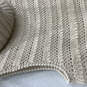 Womens Beige Sleeveless Turtleneck Knitted Pullover Sweater Size Medium image number 3