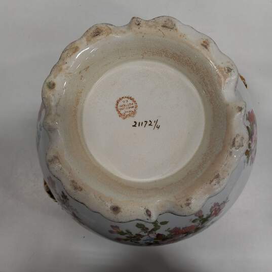 Wheeler Pottery La Belle China Vase w/ Floral Design and Gold Tone Accents image number 3
