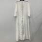 NWT Elan International Womens White Crochet Large Cardigan Cover Up Size L image number 2