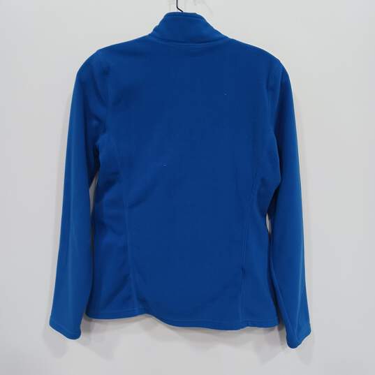 Eddie Bauer Blue Quarter Zip Fleece Jacket Women's Size XS image number 2