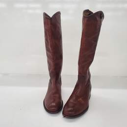 Frye Women's Melissa 2 Button Cognac Brown Leather Boots Size 7.5B alternative image