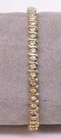 10K Yellow Gold 1.50 CTTW Round Diamond Tennis Bracelet 10.2g image number 2