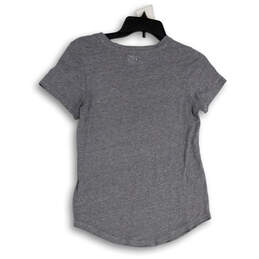 Womens Gray Heather Round Neck Short Sleeve Pullover T-Shirt Size Medium alternative image