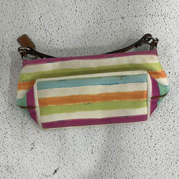 Womens Multicolor Inner Pocket Detachable Strap Logo Charm Hobo Bag Purse alternative image